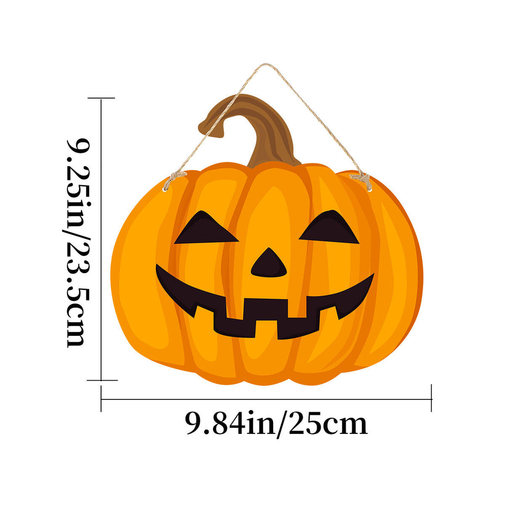 Imitation Wooden Doorplate Ghost Festival Haunted House Horror Atmosphere Decoration