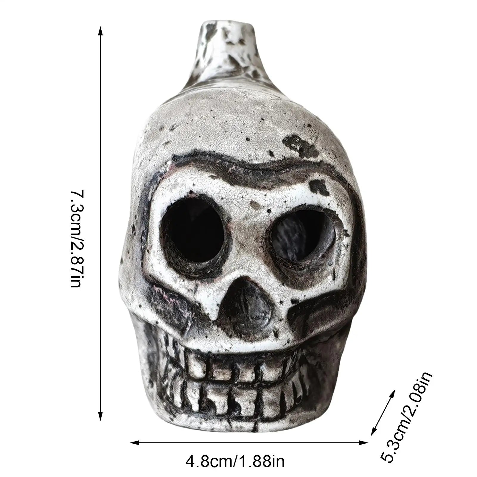 Aztec Death Whistle Skull Spooky Human Death Scream Loud Whistle Human Prank High Decibels Whistle Camping Emergency Tools