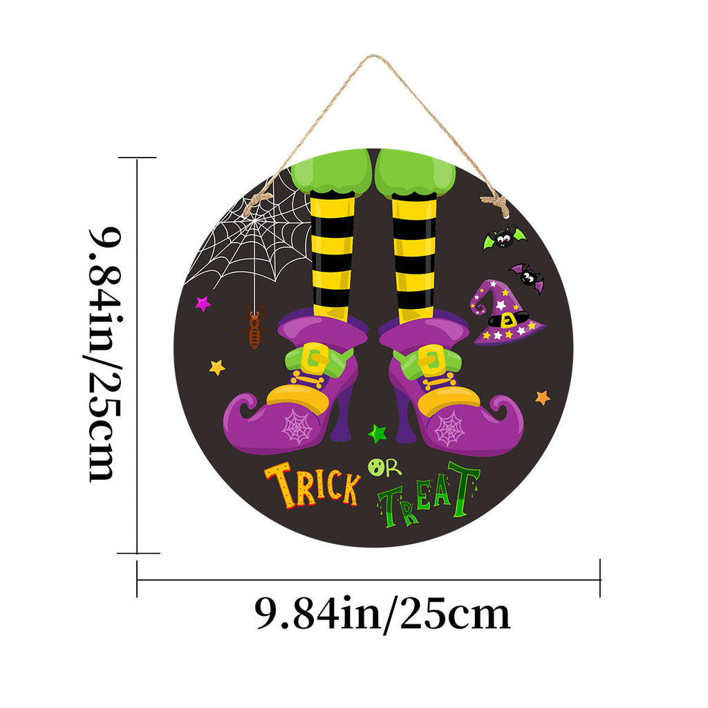 Imitation Wooden Doorplate Ghost Festival Haunted House Horror Atmosphere Decoration