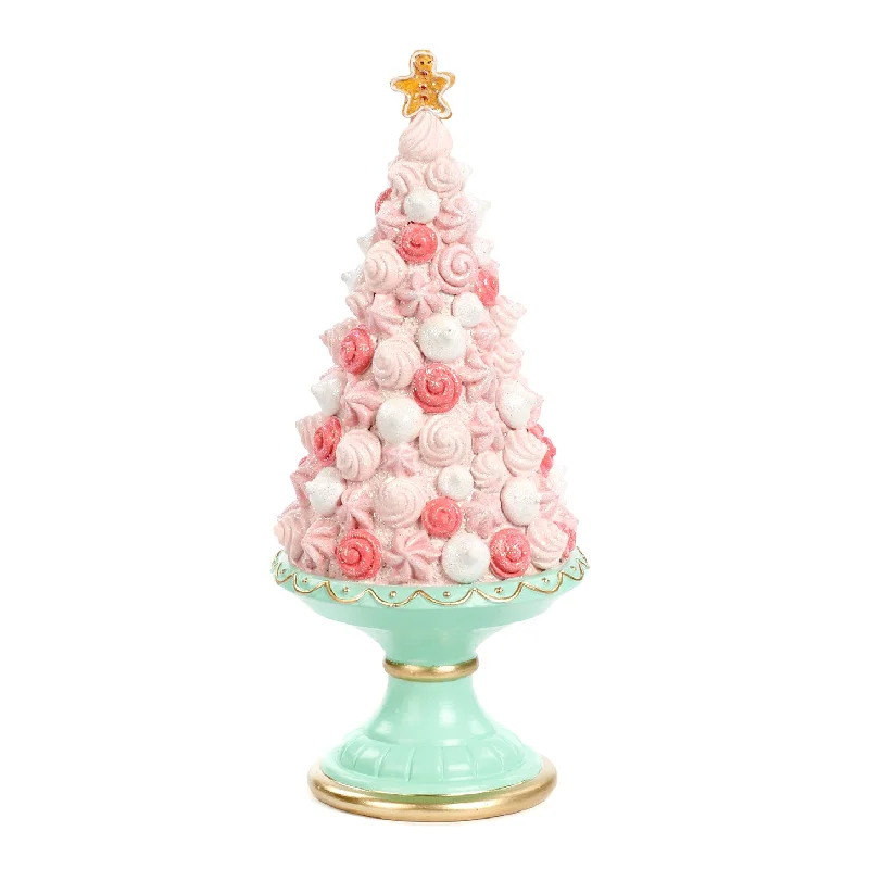 2nd Class - Candy Cone Tree on Stand Pink/Green 20.5cm (MC 36464)