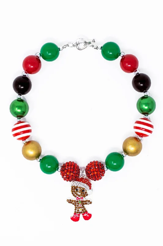 Gingerbread Man Bubblegum Necklace