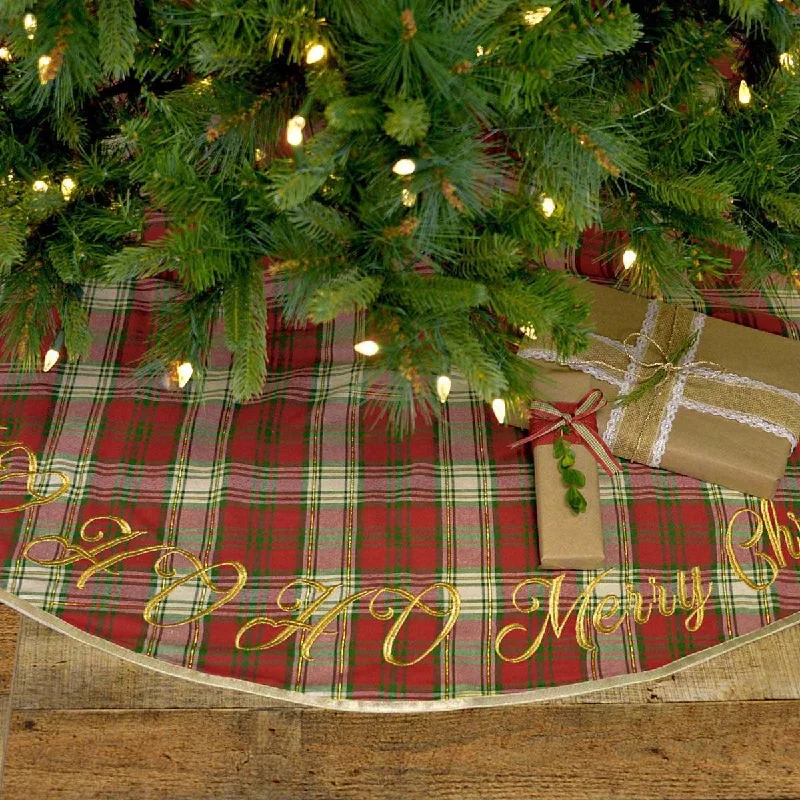 HO HO Holiday Christmas Tree Skirt 55 VHC Brands