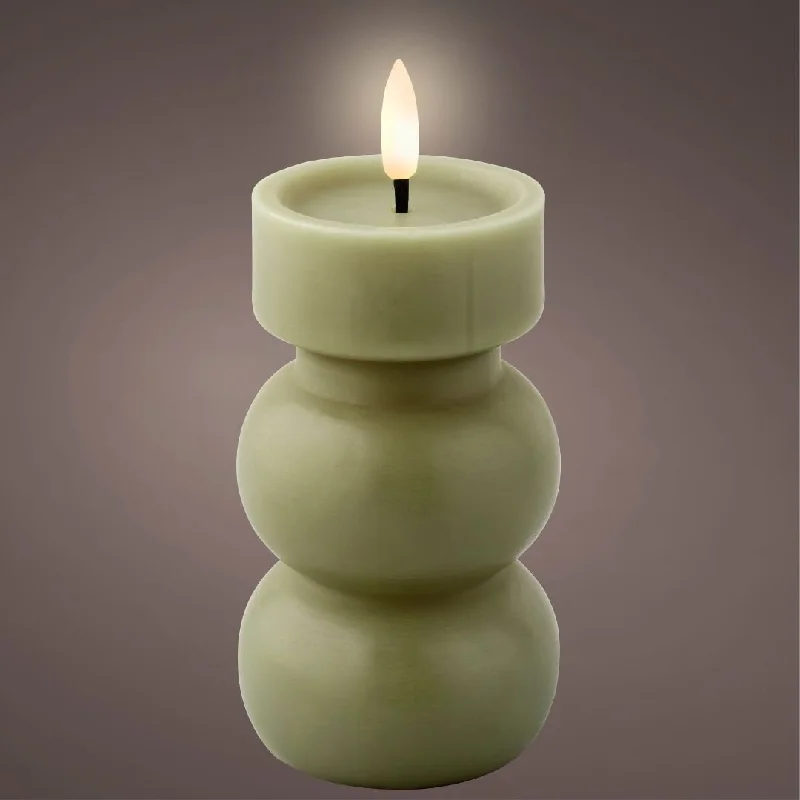 LED Christmas Candle Wax Green