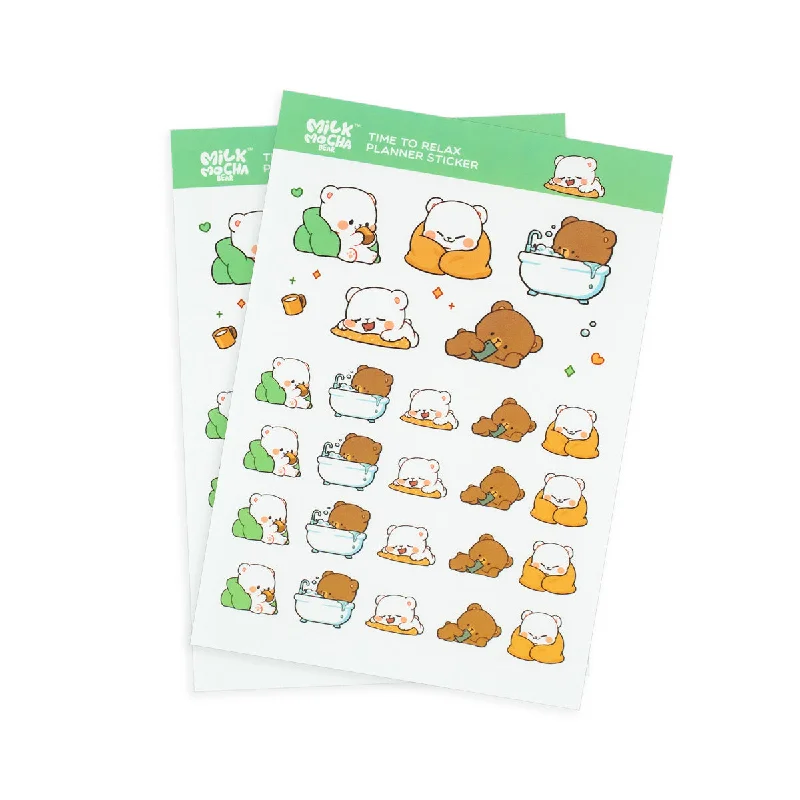 Time to Relax Planner Sticker Sheets