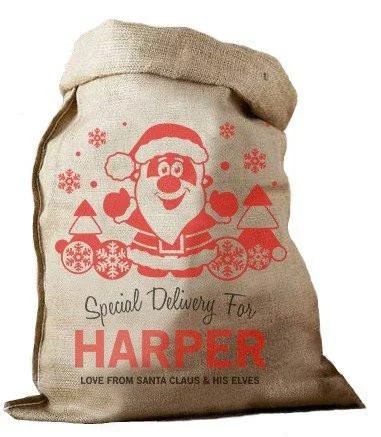 Santa Hessian Santa Sack